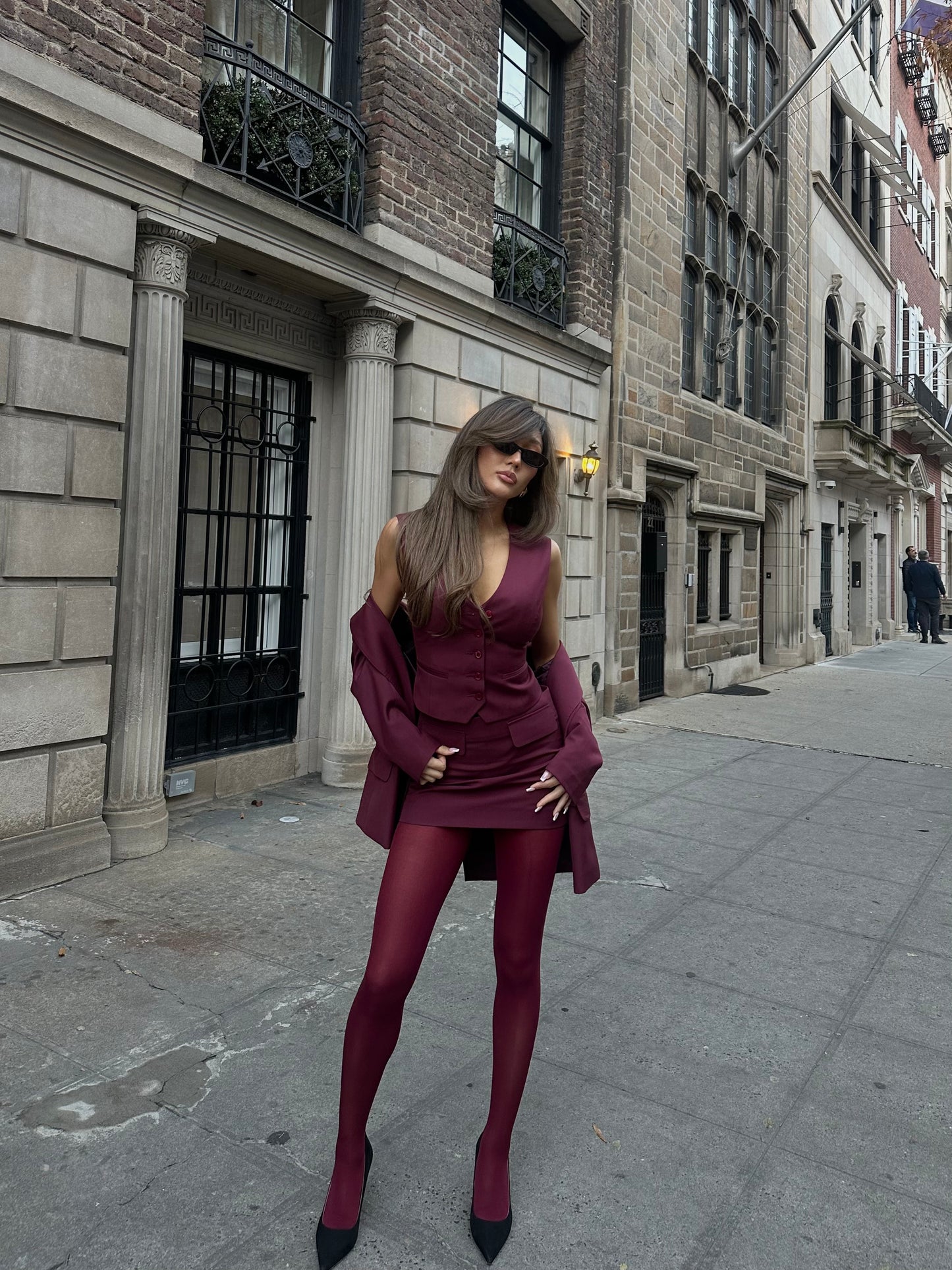 2407: Burgundy Blazer - Limited edition