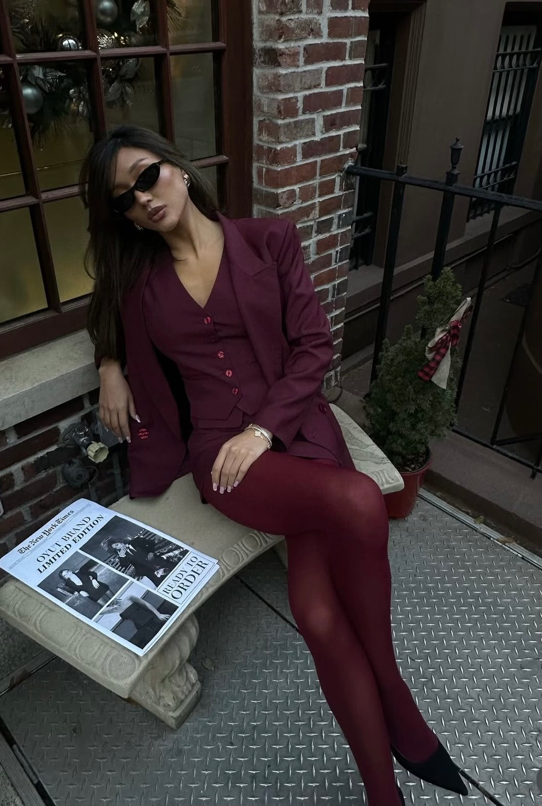 2407: Burgundy Skirt - Limited edition