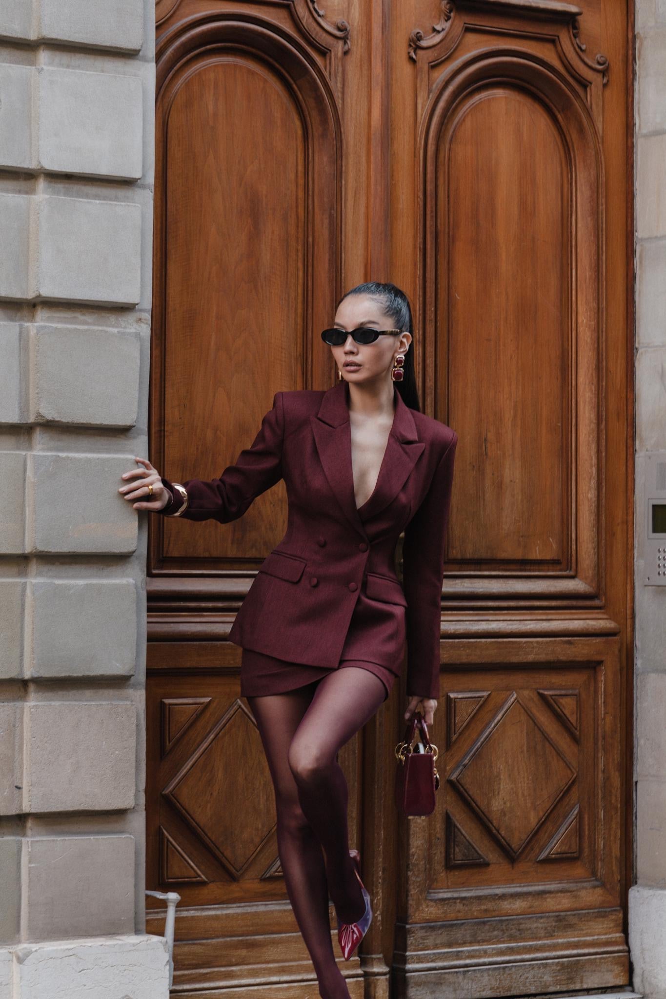 2410: Burgundy Blazer