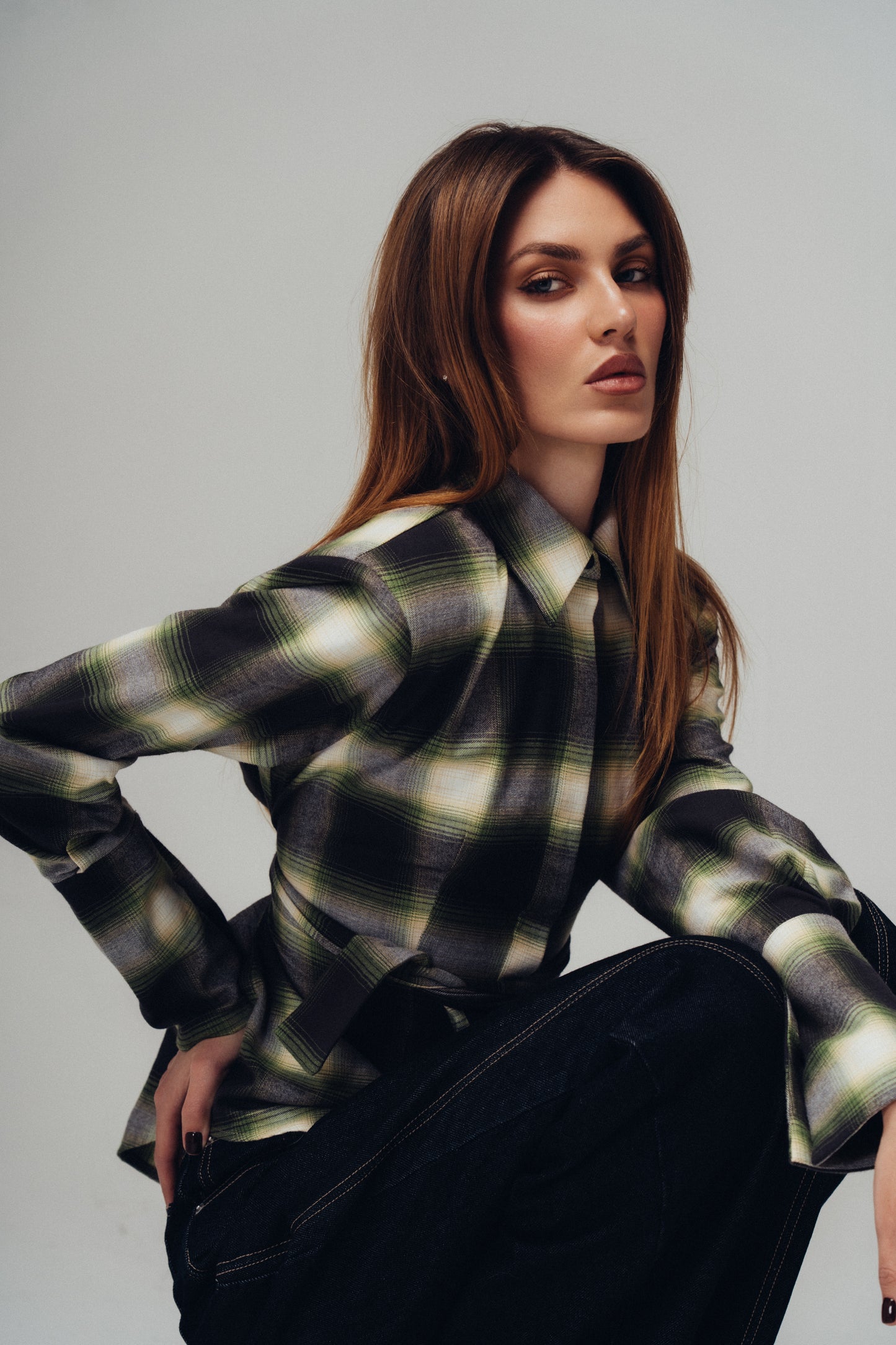 Long Shirt Stripes (blue, navy, yellow, green, green brown, brown)
