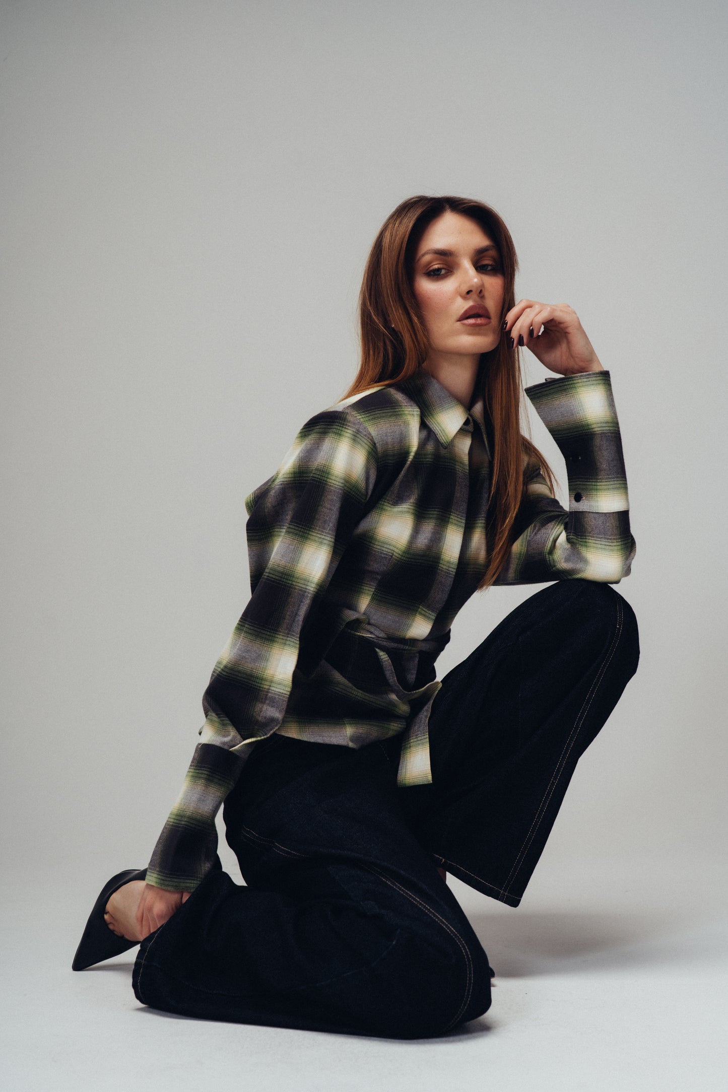 Long Shirt Stripes (blue, navy, yellow, green, green brown, brown)