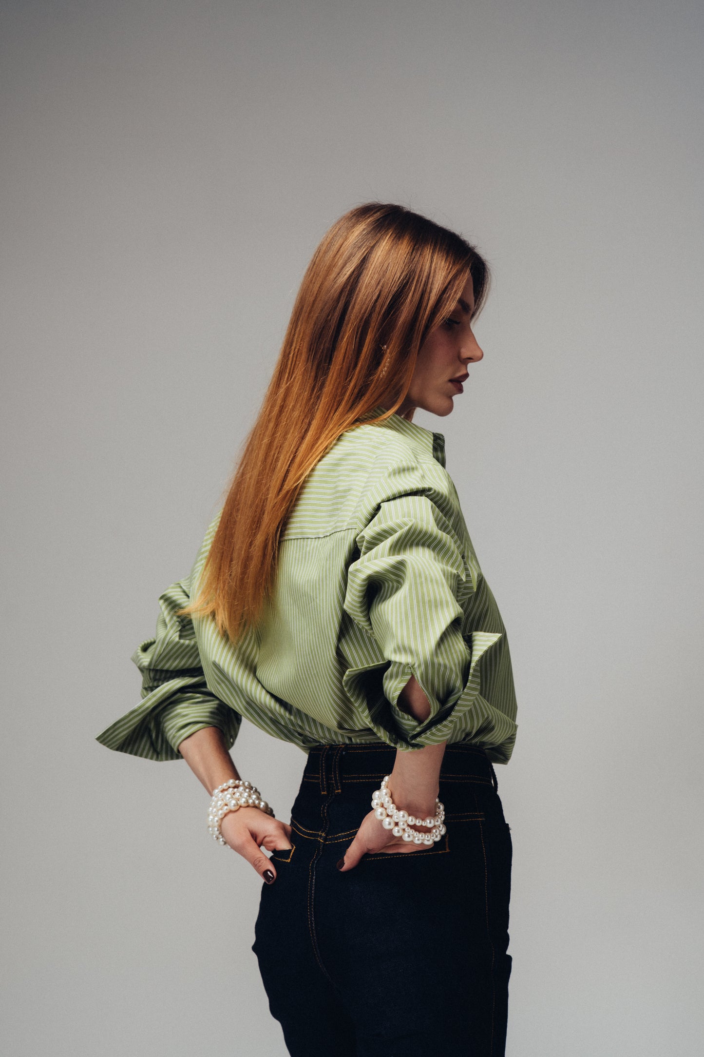 Long Shirt Stripes (blue, navy, yellow, green, green brown, brown)
